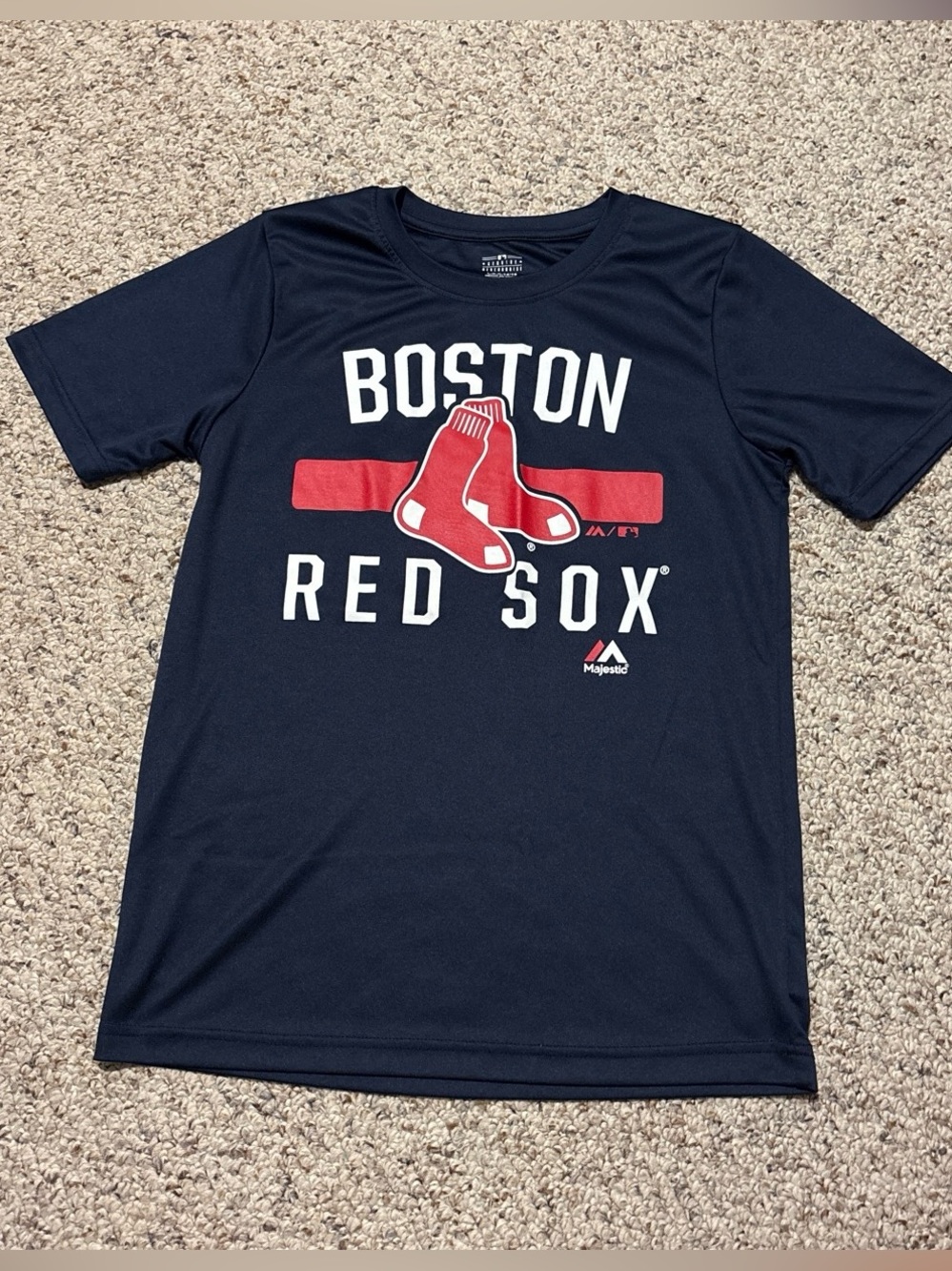 Genuine Merchandise Navy Boston Red Sox Graphic Tee with Red Logo - Picture 2 of 6